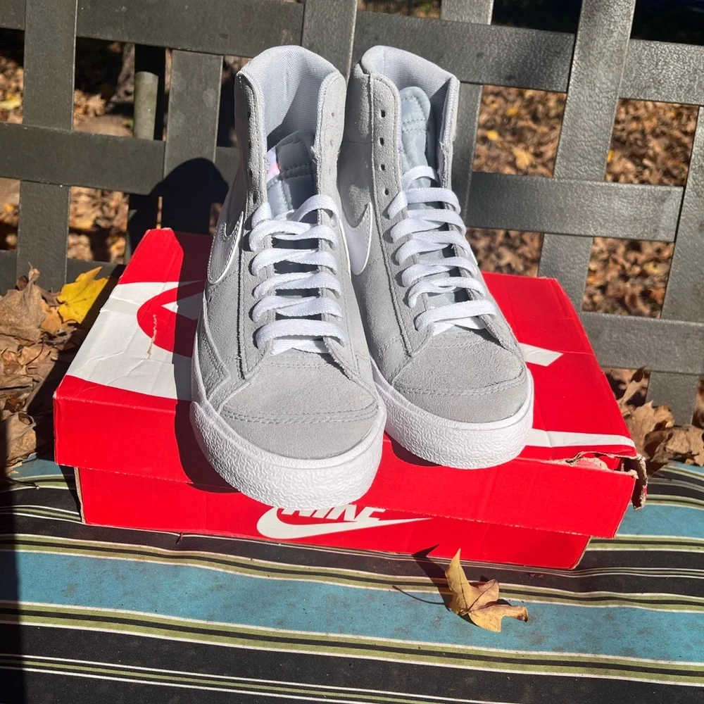 🆕 Nike Blazer suede sneakers 5.5 boys or 6.5 women NWT - Picture 10 of 12